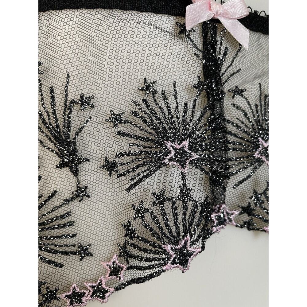 Agent Provocateur Garter Belt Lingerie Kaylie Suspender Sheer Print - Picture 3 of 11